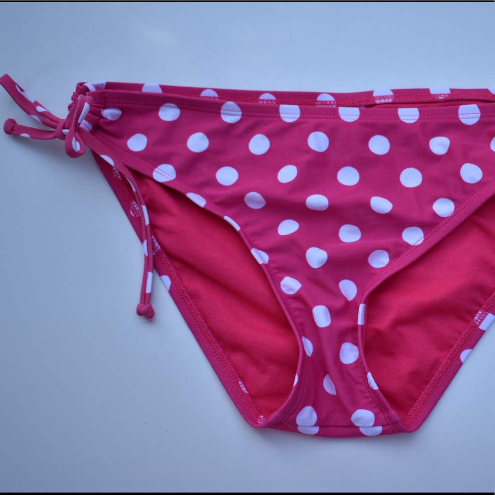Pink Polka dot bikini bottoms!